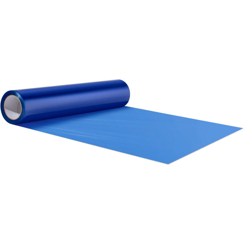 Film de protection de tapis, 615 mm x 60,96 m, protecteur de sol et de surface avec dos auto-adhesif, rouleau de film protection adhesif polyethylene