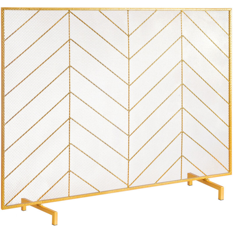 Image of VEVOR Fireplace Screen Single Panel, Sturdy&hellip;