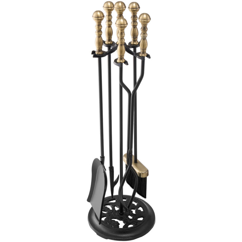 Image of VEVOR Fireplace Tool Set, 5 PCS&hellip;