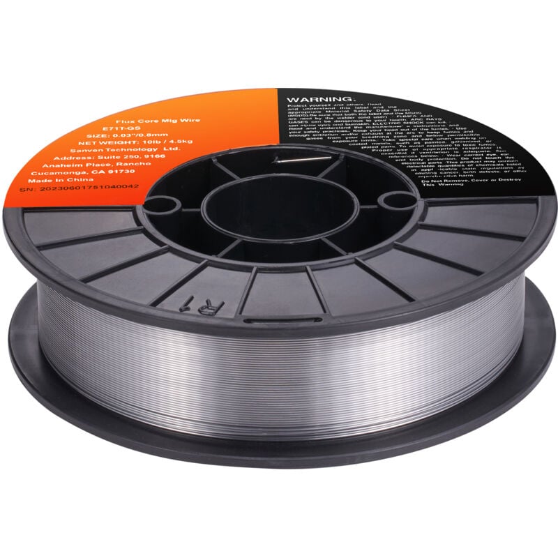 Mophorn - Flux Core Welding Wire, E71T-GS 0.030-inch, 10lbs Gasless mig Wire for Mild Steel, Low Splatter, All Position Arc Welding & Outdoor Use