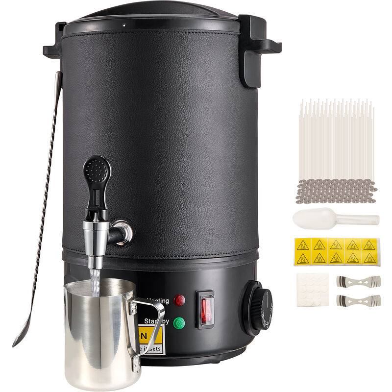 Mophorn - vevor Fondoir a Cire Electrique 6,5 l Grande Capacite Pot de Fusion Cire Bougie 1100 w Bec Verseur Machine a Fondre la Cire Reglage 30-110