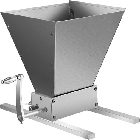 VEVOR Frantoio per Malto di Grano DY-168 da 8 libbre / min Frantoio per Grano in Acciaio, Regolabili per Produzione di Birra a Casa, Smerigliatrice Manuale per Frantoio 9 Libbre Frantoio per Cereali