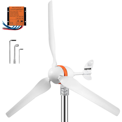 Éolienne Lanterne 800W 12V Générateur de Vent Turbine Éolienne Bleue