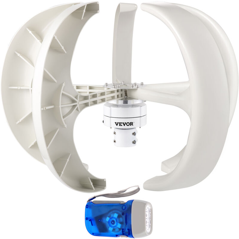 Generateur de Vent 600W 12V Generateur Solaire Turbine Generateur Lanterne Portable - Vevor