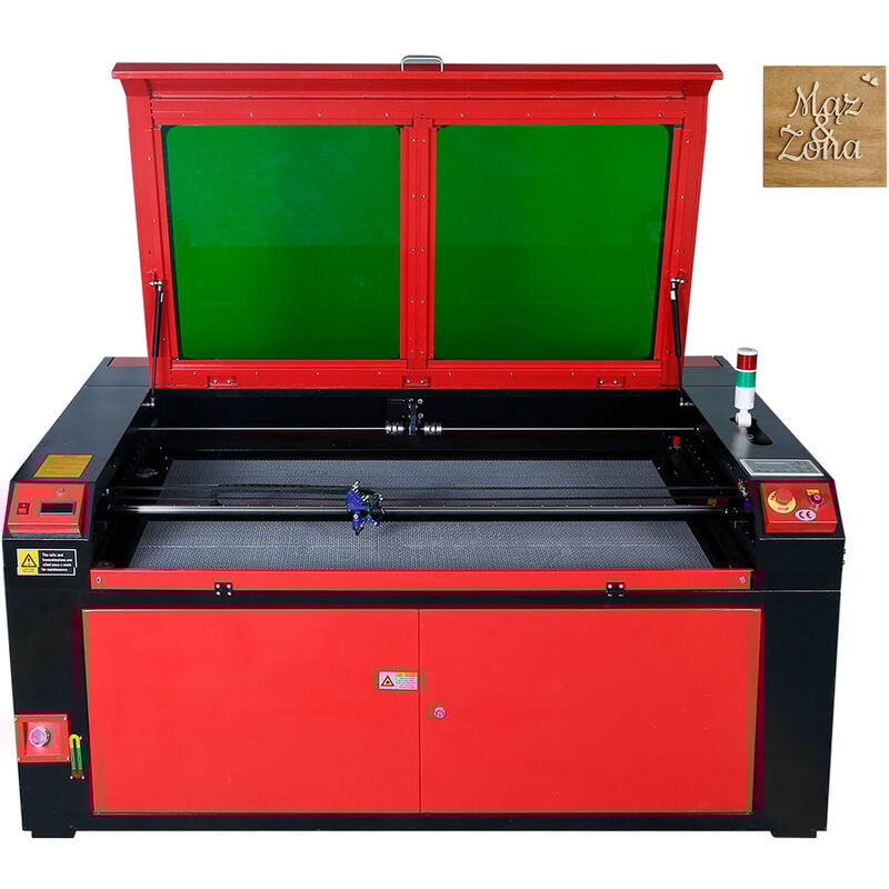 Vevor - Graveur Laser CO2 130 w Machine de Gravure Decoupe Table de Travail 900x1400 mm Vitesse Gravure 0-800 mm/s Decoupe 0-500 mm/s Epaisseur