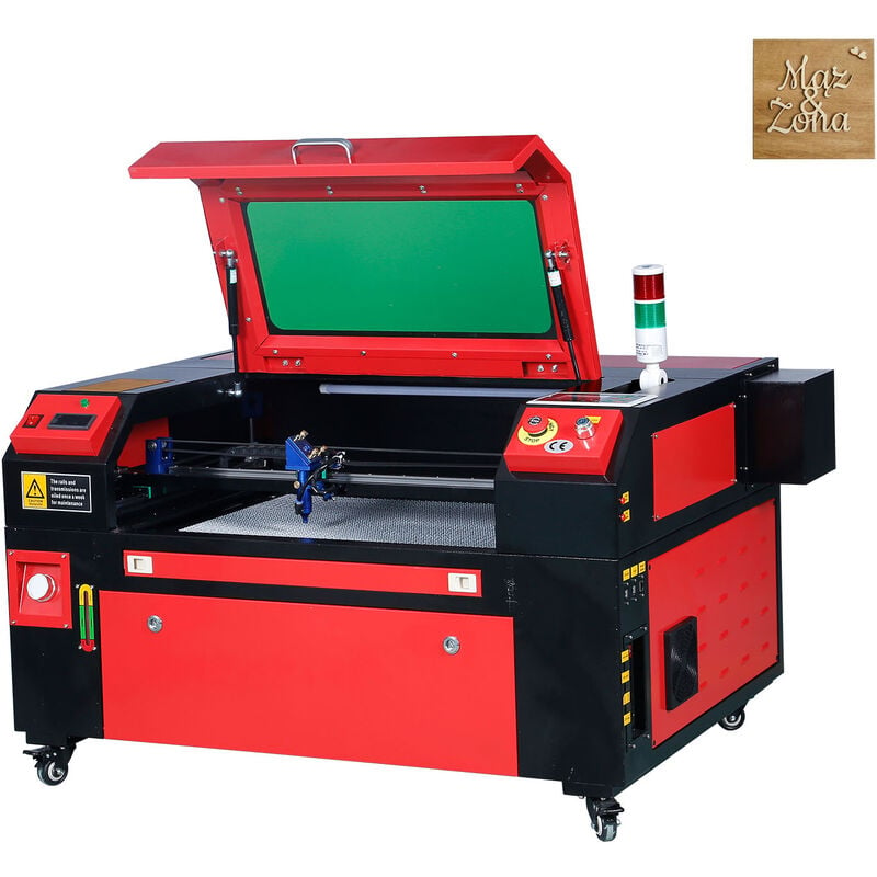 Vevor - Graveur Laser CO2 60 w Machine de Gravure Decoupe Table de Travail 400x600 mm Vitesse Gravure 0-800 mm/s Decoupe 0-500 mm/s Epaisseur Gravure