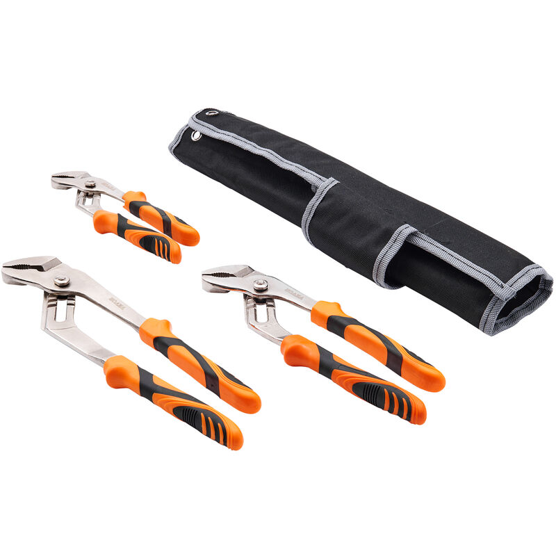 Groove Joint Pliers Set Water Pump Pliers 3-Piece 12 - Vevor