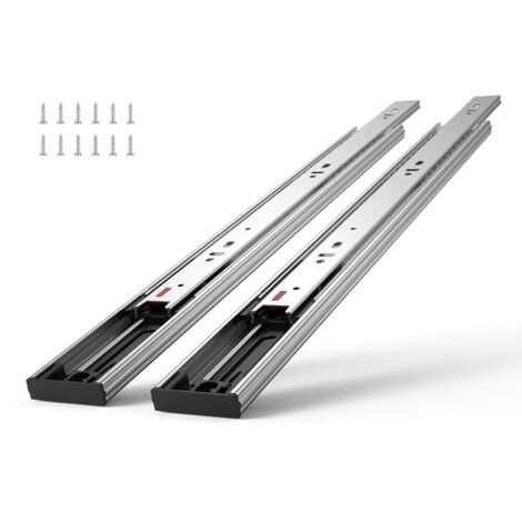 VEVOR Guida Scorrevole per Cassetti 6 Paia, Guide per Cassetti con Sfera 457,2 mm Carico max.45,4kg, Guida Cassetto Estraibile Laterale Estensione Completa Ripiano dellArmadio, Set di Guida Cassetti