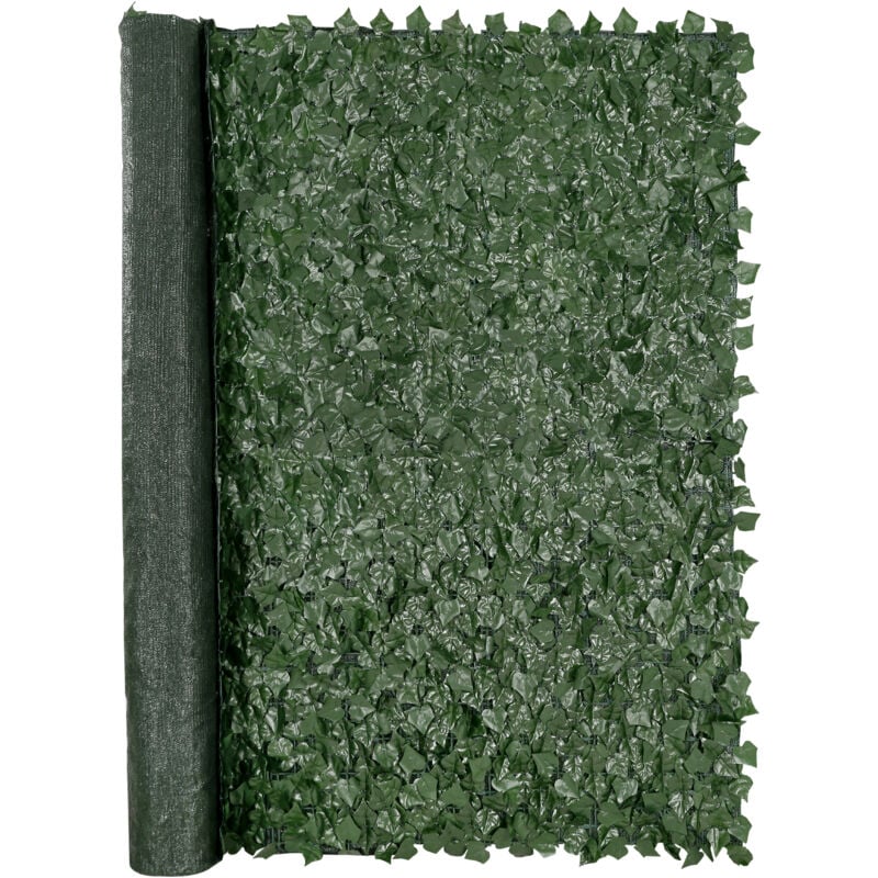 Mophorn - vevor Haie Artificielle 244x183 cm Brise Vue Cloture Lierre Artificiel Intimite Support en Tissu Maille et Joint Renforce Deco Fausses
