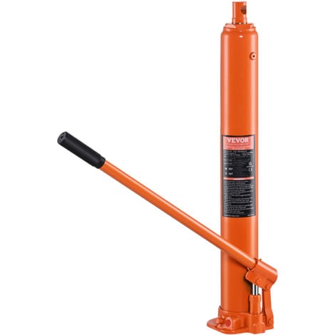 MOPHORN VEVOR Hydraulic Long Ram Jack, 4 Ton Engine Hoist Cylinder with Single Piston Pump And Flat Base, Hydraulic Ram Cylinder for Engine Lift Hoists, Hydraulic Garage/Shop Cranes, Mechanical, Farm