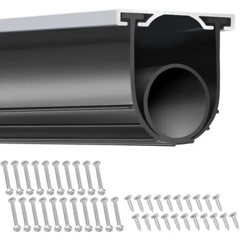 VEVOR Joint Porte Garage 4,8 m avec Rail Bande deEtancheite en Caoutchouc 10 cm de Largeur Extremite en T de 8mm pour Empecher la Penetration de Vent Pluie Feuille Porte Sectionnelle Entrepot Usine