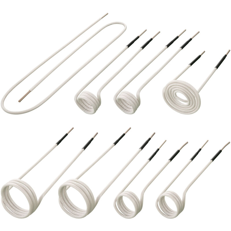 Image of Kit bobina di riscaldamento a induzione 8 pezzi Bobine di riscaldamento a induzione piu utilizzate con lunghezze variabili, strumento di