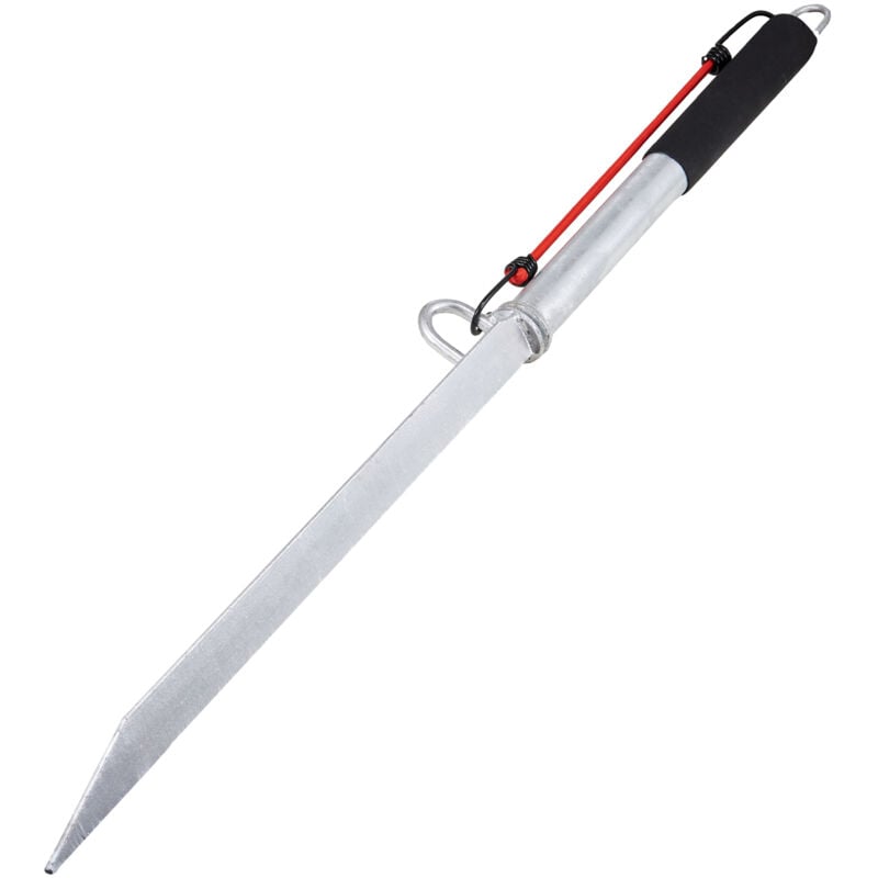 Mophorn - vevor Kit d'Ancrage de Sable 98,5 cm, Ancre a Enfoncer pour Bateau en Acier au Carbone Galvanise, Pointe de Rivage, Ancre de Plage