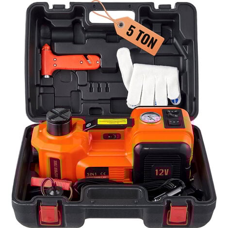 VEVOR Kit di Attrezzi Portata 5 Tonn. 12V 15 A 180W per Martinetto da Riparazione
