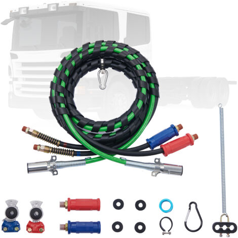 VEVOR Kit Linee Aeree per Semirimorchi 4,6 m 3 in 1 2 Mani Maniglie Felici