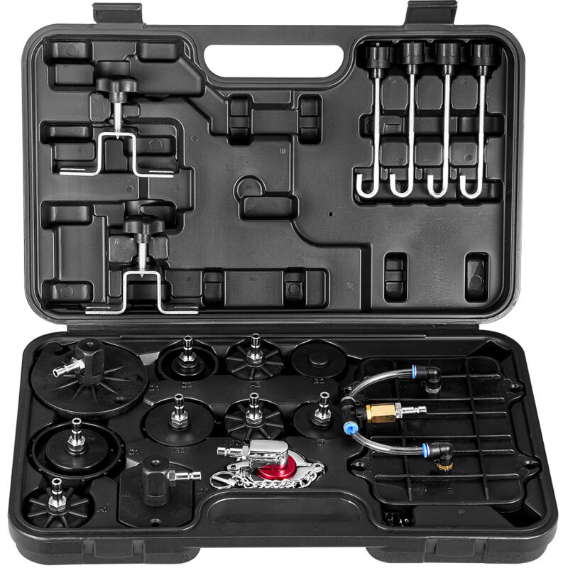 VEVOR Brake Master Entlüfterset 12-tlg. professionelles Bremsentlüfter-Adapterset mit komplettem Set und Griff, langlebiger Bremsentlüfteradapter zum Befüllen der Bremsflüssigkeit