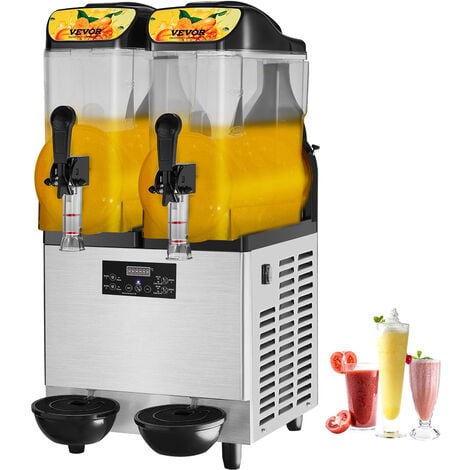 VEVOR Kommerzielle Slushy-Maschine, 24 L Einzelschüssel, 50 Tassen Margarita-Maschine, 500 W Edelstahl Margarita Smoothie, Frozen Drink Maker, Slushie-Maschine für Party, Cafe, Restaurants, Bars usw.