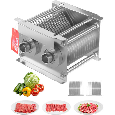 Trancheuse Électrique VEVOR 180W - Lame 190mm Acier Inox - Épaisseur Réglable 0-15mm - Viande, Fromage, Légumes