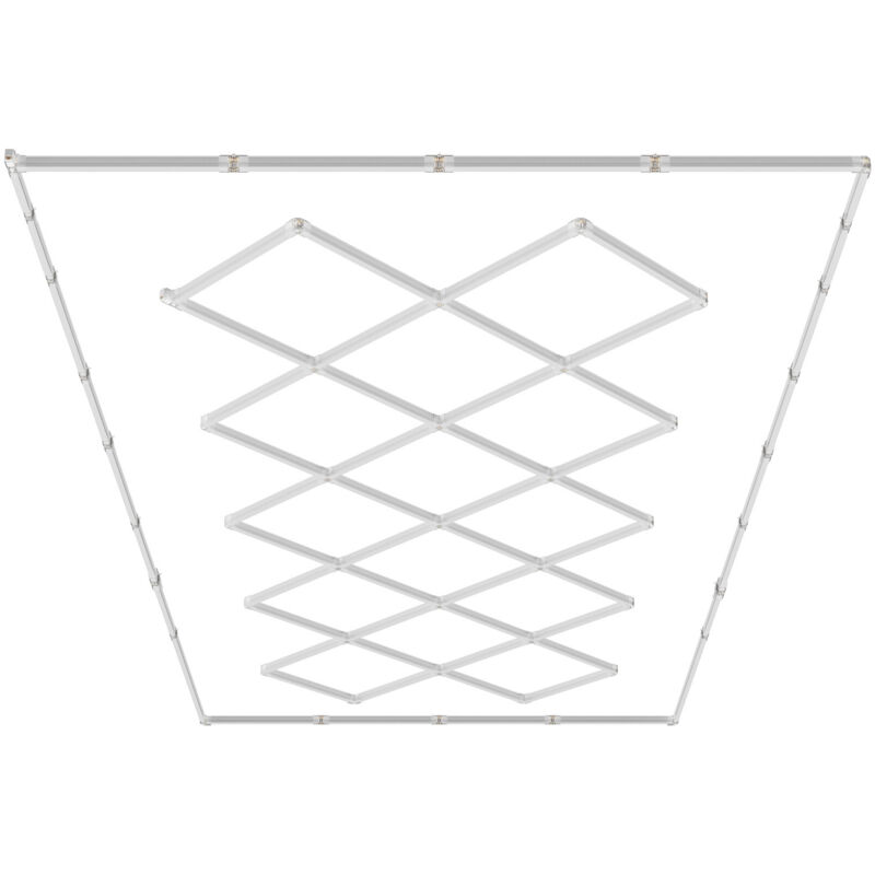 VEVOR Lampes de Garage LED, 14 Carres, Plafonnier deAtelier Blanc Froid, 88000 lm, 6500 K, Eclairage de Garage a Faire Soi-meme Super Lumineux pour