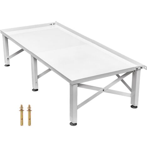 VEVOR Lavatrice Standard Telaio Alzatina da 124x55x30cm a 2 Posti, Capacita di Carico 150kg Piedistallo per Lavatrice e Asciugatrice in Ferro, Base per Lavatrice Mobile a Piedistallo per Frigorifero