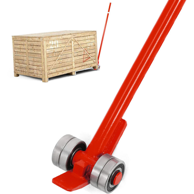 Vevor Leve Meuble Lourd 3 t Barre de Levier Acier sur Roulettes Barre de Levage Grande Capacite Charge avec Manche Ergonomique 1,5 m Longueur Totale