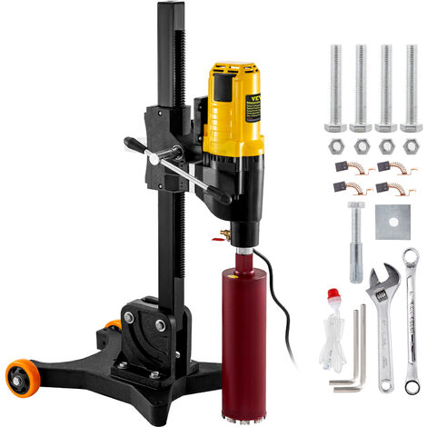 VEVOR Macchina per Carotaggio con Ruote Trapano a Colonna 4800W 305mm 500r/min
