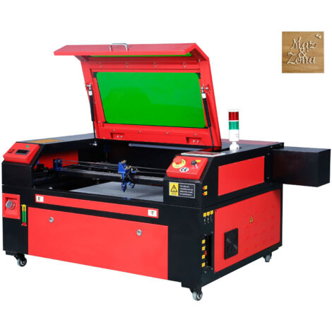 VEVOR Macchina per Incisione Laser CO2 Compatta Piano di Lavoro 50x70cm Potenza 80W Velocita di Incisione 0-500 mm/s, Macchina da Taglio per Incisione Tubo Incisore CO2