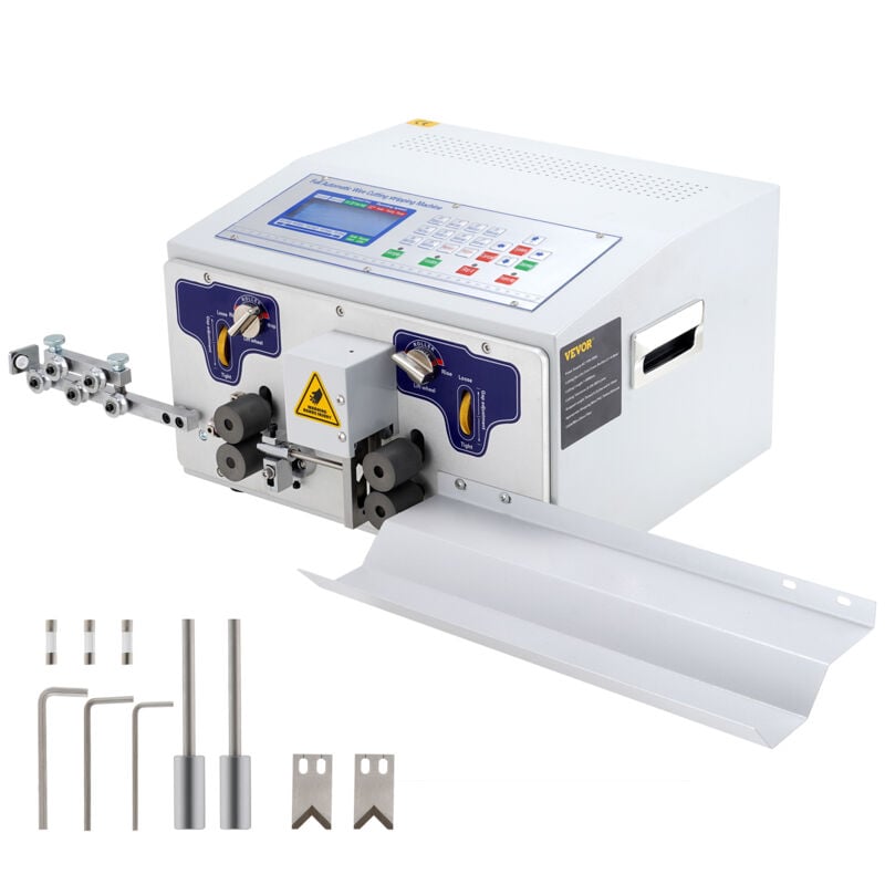 Vevor Machine a Denuder electrique, Machine a denuder automatique SWT508-JE Controle par Micro-ordinateur Affichage lcd pour traiter des fils y