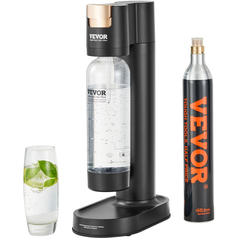 Mophorn - vevor Machine a eau gazeuse, machine a eau petillante et soda pour gazeification domestique avec une bouteille pet de 1 l sans bpa, 1