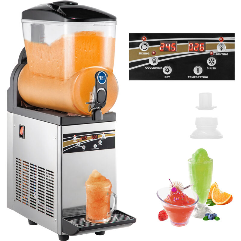Machine a glace fondante commerciale 15L 500W 220V Machine a glace fondante en acier inoxydable 52x21x80 cm - Mophorn