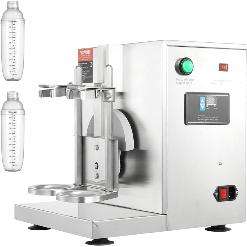 Mophorn - vevor Machine a Milkshake, Machine a Shaker a The au Lait Commercial 120W, Melangeur a Milk-Shake a Double Tete, Melangeur a Milkshake