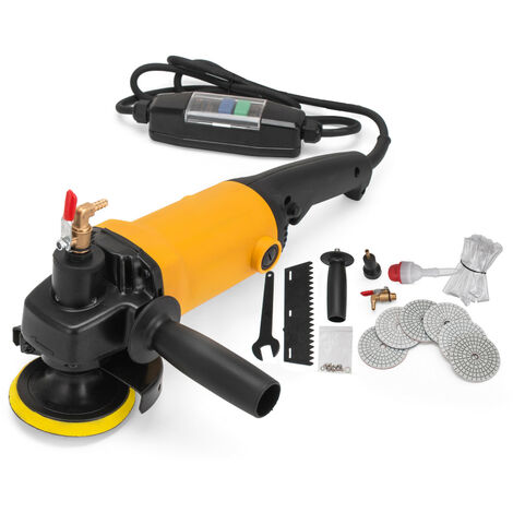 VEVOR Machine de Polissage Humide de 1400W Meuleuse Professionnelle Moulin à Eau à Vitesse Variable du Polisseur Humide Electrique de Pierre