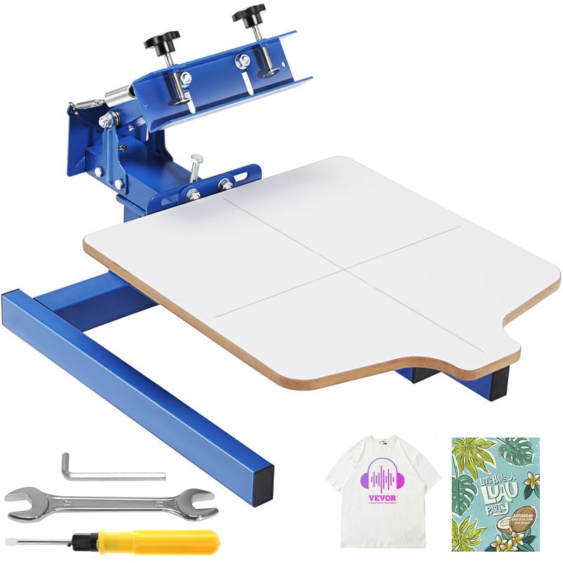 Mophorn - vevor Machine de Serigraphie 1 Couleur 1 Station Presse a Serigraphie Plateau 54 x 45 cm Machine deImpression a Ecran pour Impression a
