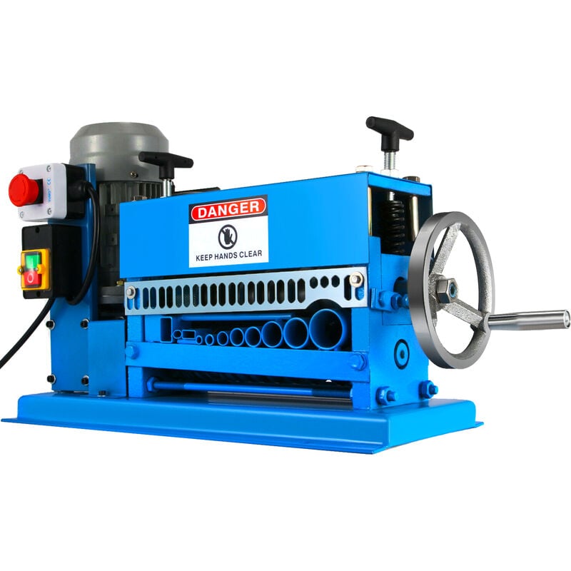 Machine a Denuder Electrique 370 w Pince a Denuder Fils 1,5-38 mm, 27 m/min Haute Efficacite de Denudage Machine a Denuder des Cables Outil