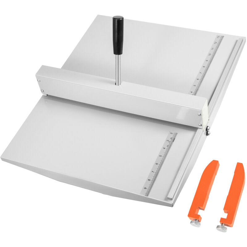 Mophorn - vevor Machine Plieuse Manuelle, Plieuses a Papier 46 cm Avec 2 Blocs Plissage Manuel en Fer et Aluminium Poignee a Economie de Main-deœuvre