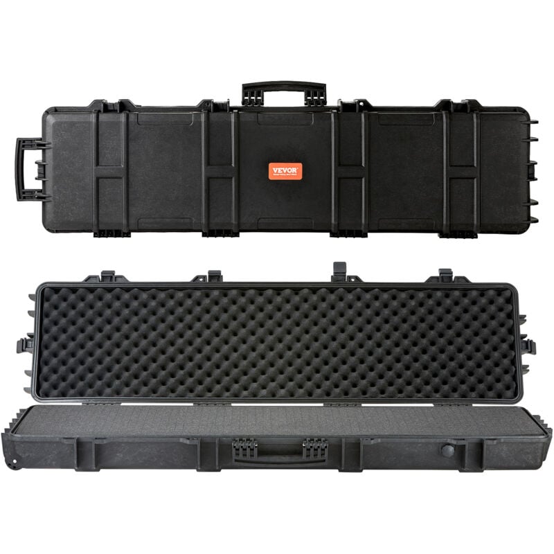 Mallette pour Armes Longues 138 cm Etui Rigide pour Fusil Rembourrage 3 Couches de Mousse Valise pour Fusil de Chasse Verrouillable en pp Etanche
