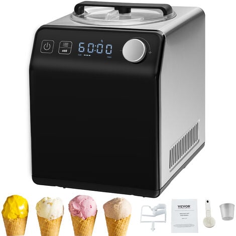 Heladera - Heladera y yogurtera 2 en 1, SEVERIN, maquina para hacer helado  con compresor, EZ 7405 SEVERIN, 180 W, 2 l, Cepillado
