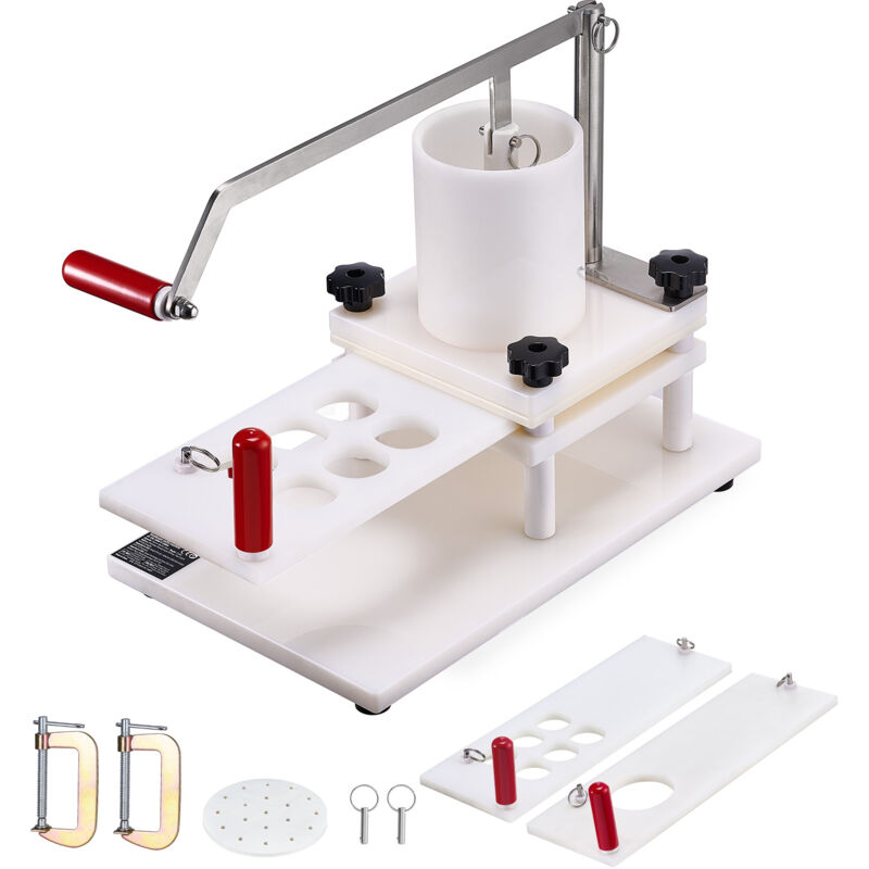 Máquina de Hamburguesas Comercial Máquina de Prensa de Hamburguesas 50/100/130 mm Prensa de Hamburguesas de Acero Inoxidable - Vevor