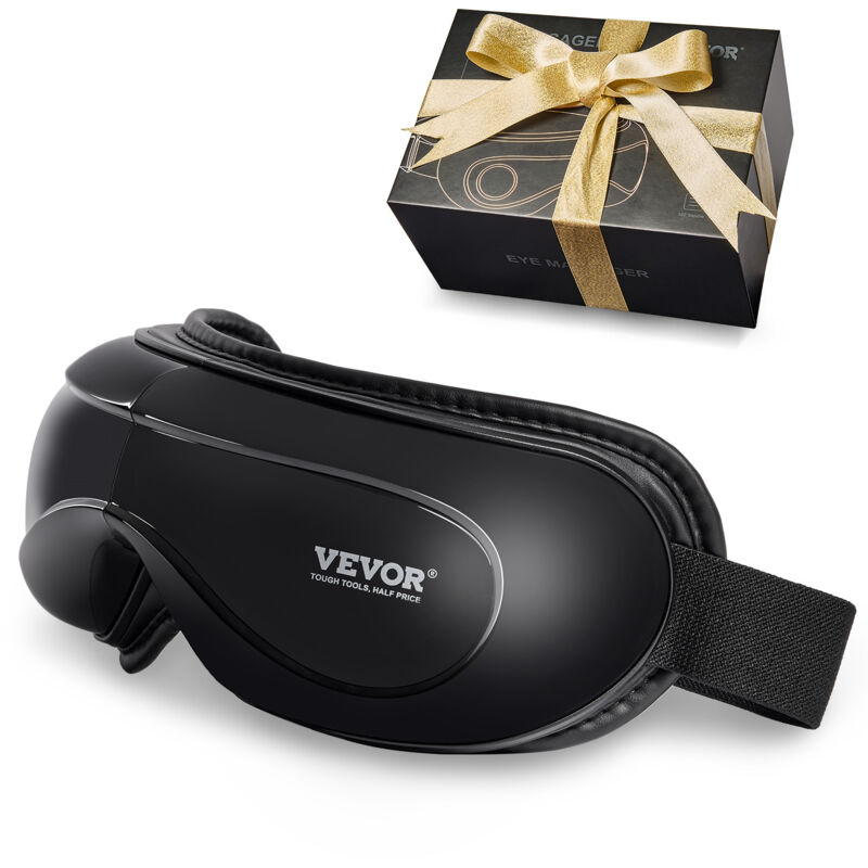 Vevor - Masque apaisant pour les yeux avec therapie par la chaleur, masque de relaxation pour les yeux avec 5 reglages et musiques Bluetooth,