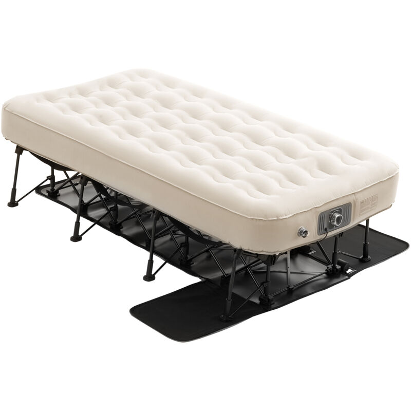 Vevor – Matelas gonflable avec cadre 1 personne – Gonflage rapide en 2 min – Limite de poids 136 kg – PVC robuste – Utilisation intérieure et