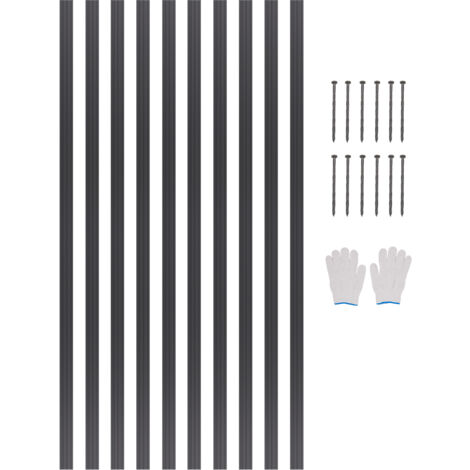 VEVOR Metal Landscape Edging, 10 Packs 60 in Rust-Resistant Aluminum Alloy Landscape Edging, Bendable Garden Edging Border, Heavy Duty Lawn Edging Fence for Flower Bed Yard Pathway