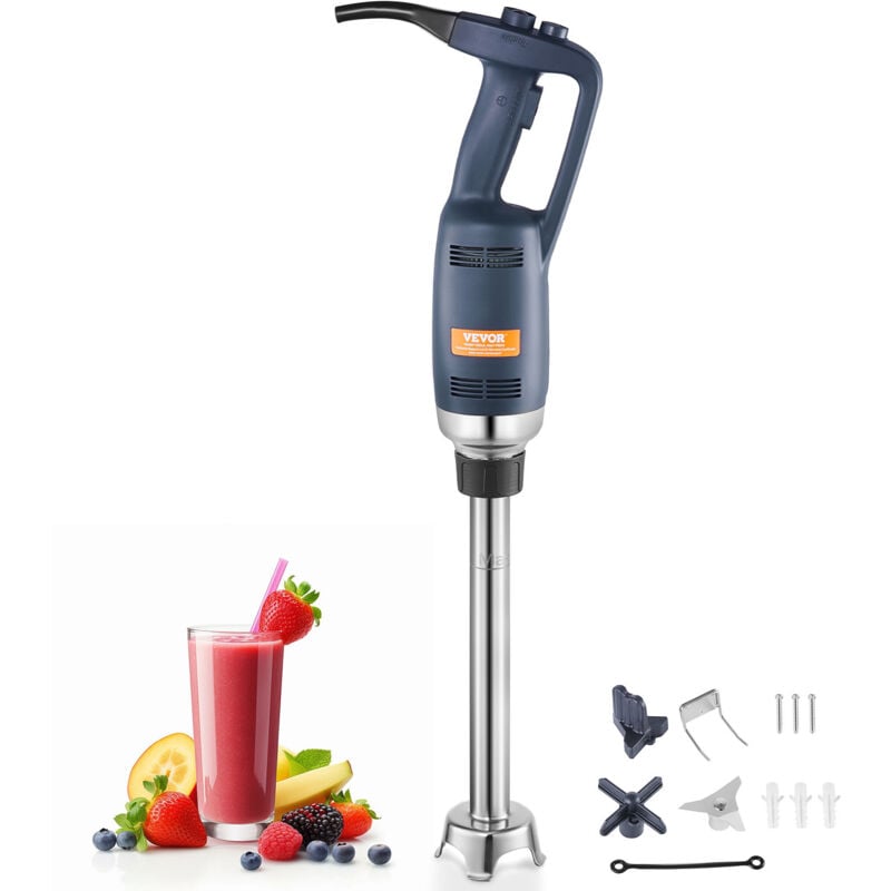 Vevor - Mixeur Plongeant Commercial 350 w, Melangeur a Main Immersion Tige de406 mm, Mixeur Portable Vitesse Variable en Continu, avec Lame en Acier