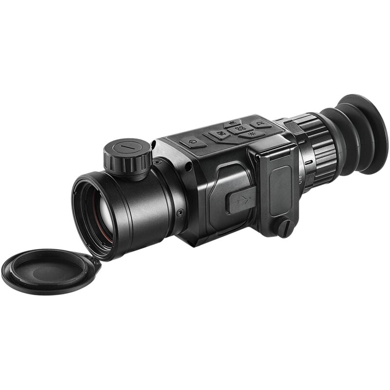 Monoculaire Imagerie Thermique, Resolution 384 x 288, Imageur Thermique de Chasse, Camera de Vision Etanche IP54 Zoom 1X-8X, Ecran oled 0,39',