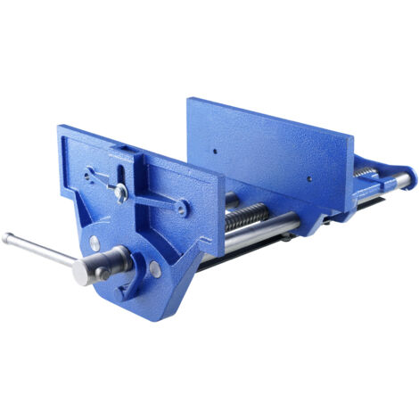 VEVOR Morsa da Banco per Lavorazione del Legno in Ghisa Profondita Ganasce 110 mm, Morsa per Lavorazione Legno da Banco Larghezza max. 335 mm, Morsa per Legno in Ghisa Forza di Serraggio max. 11 KN