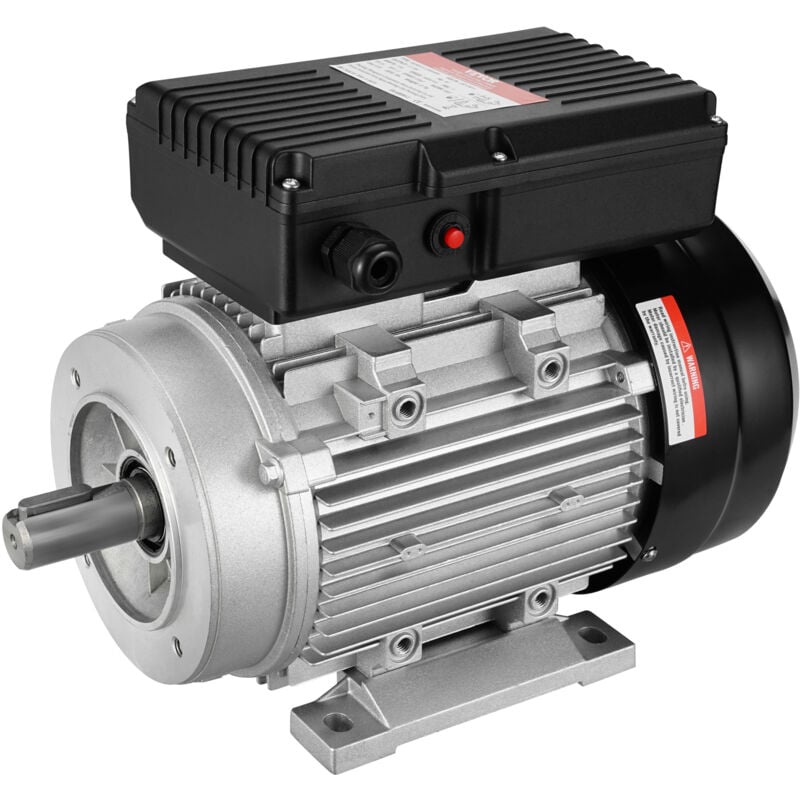 Vevor - Moteur electrique 1,1 kW moteur de compresseur deair monophase, 1400 tr/min, ca 220-240 v, 7,5 a, cadre 90S, B34, arbre a clavette 24 mm,