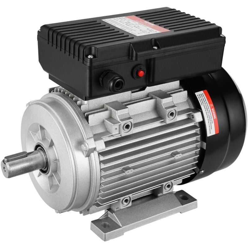 Vevor - Moteur electrique 1,1 kW moteur de compresseur deair monophase, 2800 tr/min, ca 220-240 v, 7,1 a, cadre 90S, B3, arbre a clavette 24 mm,