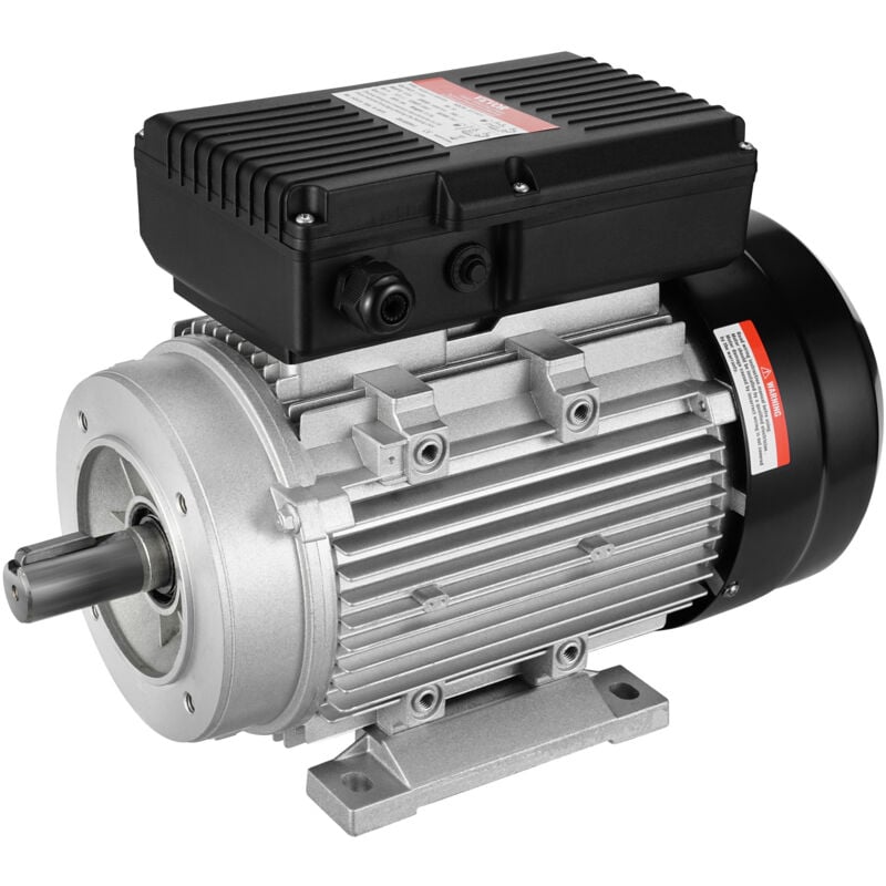 Vevor - Moteur electrique 1,5 kW moteur de compresseur deair monophase, 1400 tr/min, ca 220-240 v, 9,85 a, cadre 90L, B34, arbre a clavette 24 mm,