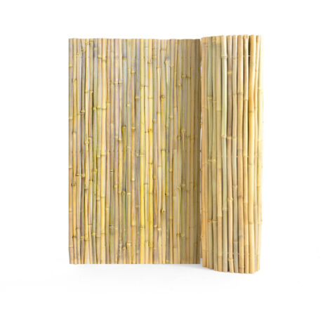 VEVOR Natural Rolled Bamboo Fence, Eco-Friendly Bamboo Privacy Fence 4 ft H x 6 ft L x 0.75 in D. , Decorative Bamboo Privacy Screen for Garden, Backyard, Balcony, Patio, Pool Side