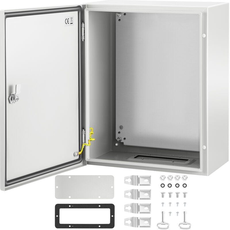 Mophorn - vevor nema Steel Enclosure, 20 x 16 x 10'' nema 4X Steel Electrical Box, IP66 Waterproof & Dustproof, Outdoor/Indoor Electrical Junction