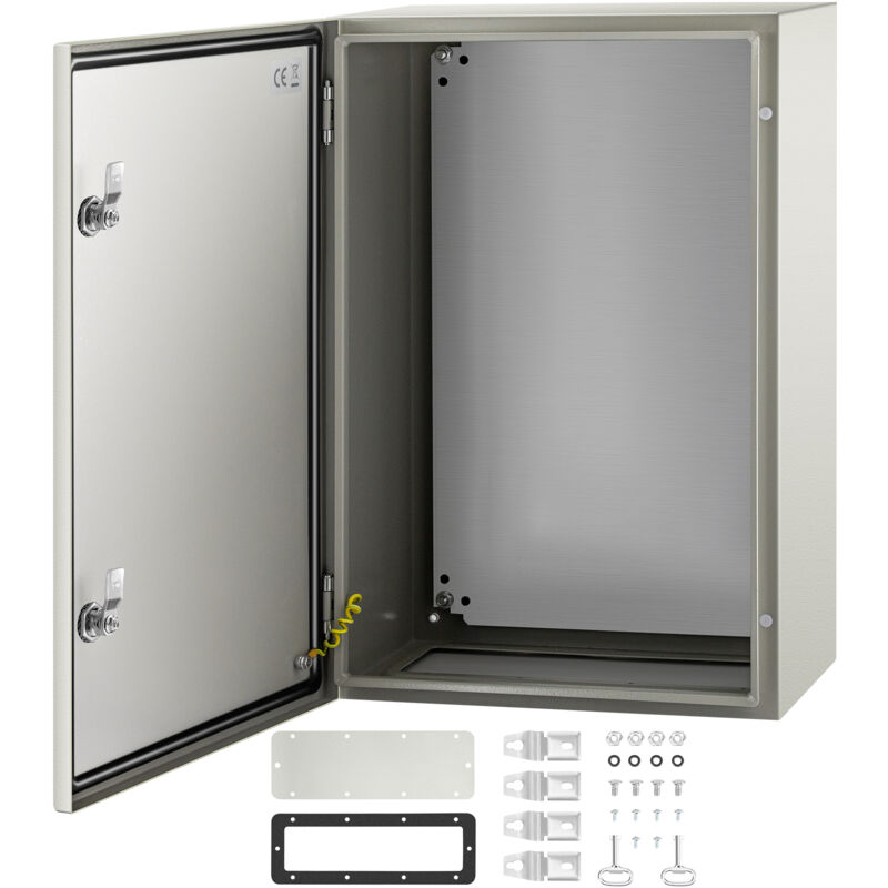 Mophorn - vevor nema Steel Enclosure, 24 x 16 x 10'' nema 4X Steel Electrical Box, IP66 Waterproof & Dustproof, Outdoor/Indoor Electrical Junction